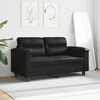 vidaXL Canap&eacute; &agrave; 2 places Noir 120 cm Tissu microfibre