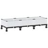 vidaXL Jardini&egrave;re avec Roues Blanc 120 x 40 x 33 cm PP