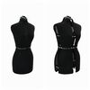 vidaXL Forme de Robe Ajustable F&eacute;minine Noir s Velours