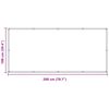 vidaXL &Eacute;cran de balcon Cr&egrave;me 100 x 200 cm Tissu Oxford
