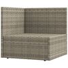 vidaXL Salon de jardin 7 pcs avec coussins Gris R&eacute;sine tress&eacute;e