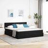 vidaXL Lit avec rangement et LED avec LED Noir 180 x 200 cm Velours