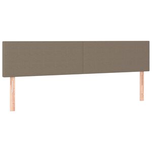 vidaXL T&ecirc;tes de lit Taupe 200x5x78/88 cm Tissu