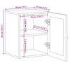 vidaXL Cabinet de Salle de Bain Suspendu Naturel 38 x 33,5 x 48 cm