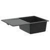 vidaXL &Eacute;vier Noir 670 x 460 mm Granite