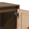 vidaXL Meuble TV Marron miel 156x37x45 cm Bois de pin massif