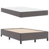 vidaXL Cadre de lit avec matelas Gris 120 x 200 cm tissu