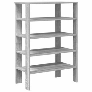 vidaXL &Eacute;tag&egrave;re &agrave; chaussures sonoma gris 61x32x87,5 cm bois ing&eacute;nierie