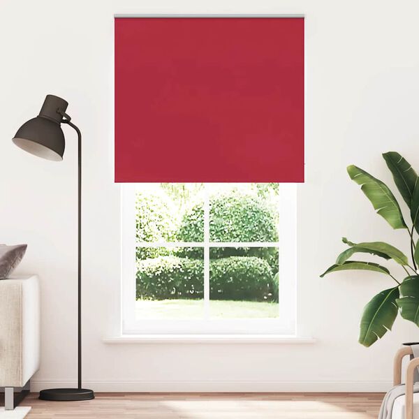 vidaXL Store enrouleur occultant rouge largeur du tissu 131,6 cm