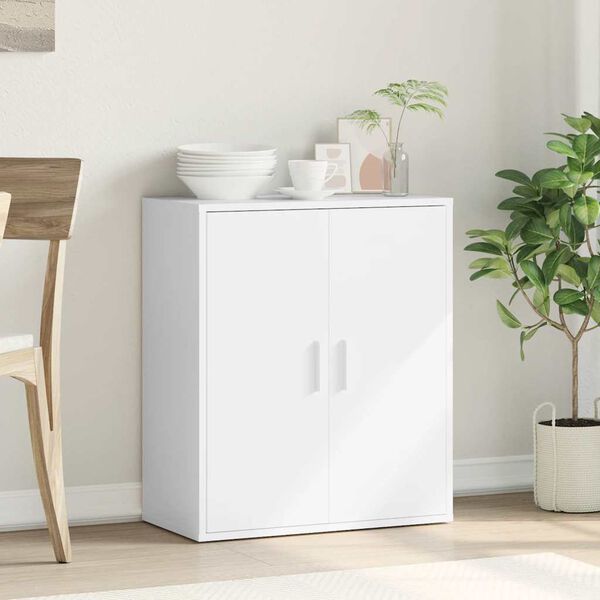 vidaXL Buffet blanc 79x38x80 cm bois d&rsquo;ing&eacute;nierie