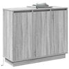 vidaXL Buffet LED Gris Sonoma 90 x 32 x 75 cm Bois d'ing&eacute;nierie