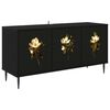 vidaXL Meuble TV BREMEN 102 x 33 x 51 cm Ch&ecirc;ne noir Bois d'ing&eacute;nierie