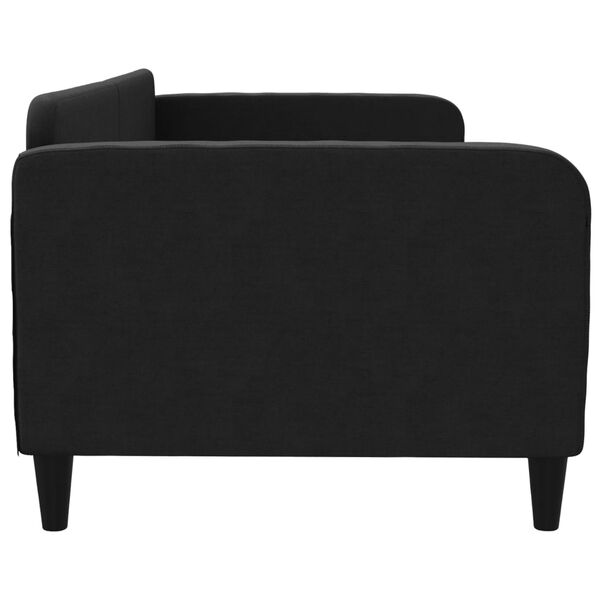 vidaXL Lit de repos sans matelas noir 90x190 cm tissu