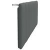 vidaXL Coussin de t&ecirc;te de lit Hanko gris fonc&eacute; 120 cm tissu