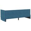 vidaXL Cadre de lit d'angle Bleu 80 cm x 200 cm Velours