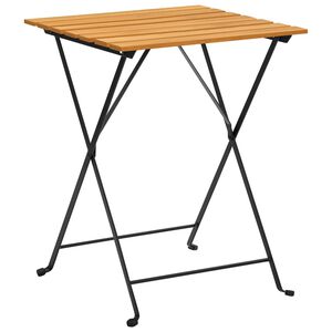 vidaXL Table de bistro 55x54x71 cm Bois d'acacia massif