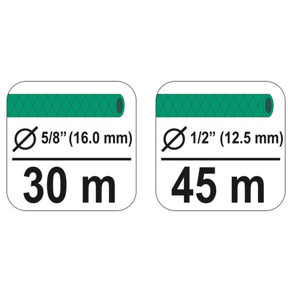 FLO Chariot pour enrouleur de tuyau d'arrosage 45 m