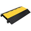 vidaXL Rampe de protection de c&acirc;ble avec 2 canaux 90 cm caoutchouc