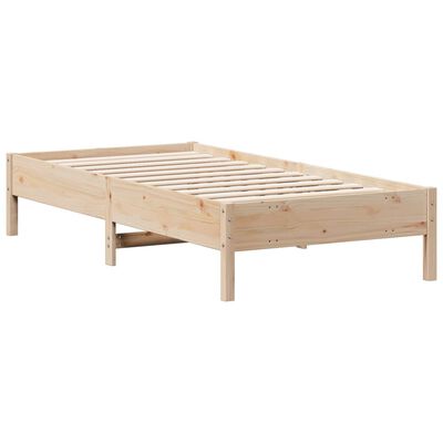 vidaXL Cadre de lit sans matelas 75x190 cm bois de pin massif