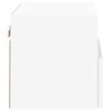 vidaXL Meubles TV muraux 2 pcs blanc 40x30x30 cm bois d'ing&eacute;nierie
