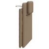 vidaXL Coussin de t&ecirc;te de lit Viana cappuccino 80 cm similicuir