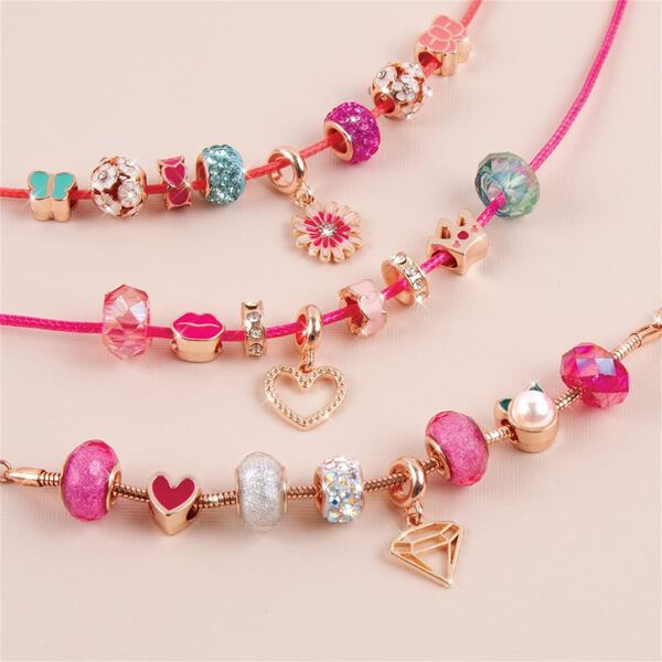 make it real Kit de fabrication bracelets 27pcs Halo Charms Think Pink