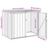 vidaXL Bo&icirc;te de Rangement de Jardin Marron 151,5 x 82 x 110,5 cm Acier