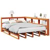 vidaXL Lit biblioth&egrave;que sans matelas cire marron 160x200 cm pin massif