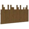 vidaXL T&ecirc;te de lit murale Marron miel 146,5x3x80 cm Bois massif de pin