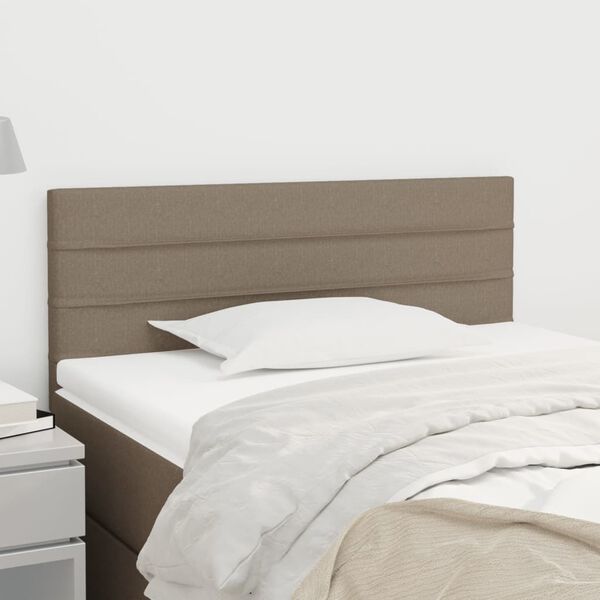 vidaXL T&ecirc;te de lit Taupe 80x5x78/88 cm Tissu