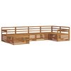 vidaXL Ensemble de canap&eacute;s d'ext&eacute;rieur 6 pcs Naturel