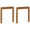 vidaXL Accoudoirs 2 pcs Marron 59 x 6 x 61 cm Bois d'ing&eacute;nierie