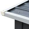 vidaXL Abri de stockage de bois Acier galvanis&eacute; 172x91x154 cm Gris