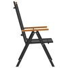 vidaXL Ensemble &agrave; manger de jardin 7 pcs noir aluminium