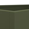 vidaXL Jardini&egrave;re vert olive 62x30x29 cm acier