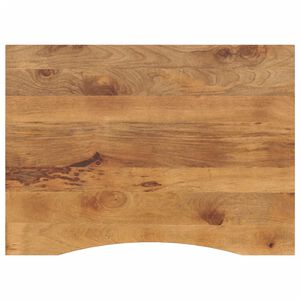 vidaXL Dessus de bureau avec courbe 100x80x2,5 cm manguier massif brut