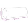 vidaXL Coussins d'accent 2 pcs Vert fonc&eacute; &Oslash; 15 x 40 cm