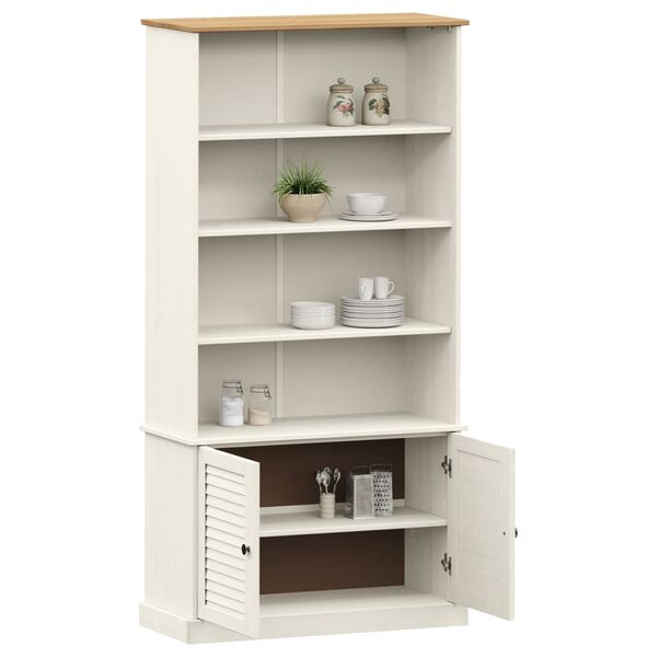 vidaXL Biblioth&egrave;que VIGO blanc 85x35x170 cm bois massif de pin