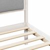 vidaXL Cadre de lit Gris clair 120 x 190 cm Pin massif