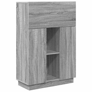 vidaXL Bureau Gris Sonoma Bois d'ing&eacute;nierie 71.5 x 31.5 x 106.5 cm