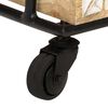 vidaXL Chariot de cuisine &agrave; 3 niveaux 46x30x76 cm Bois de manguier