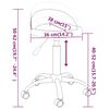vidaXL Chaises pivotantes &agrave; manger lot de 4 marron similicuir