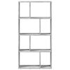 vidaXL Biblioth&egrave;que gris b&eacute;ton 60x20x120,5 cm bois d'ing&eacute;nierie