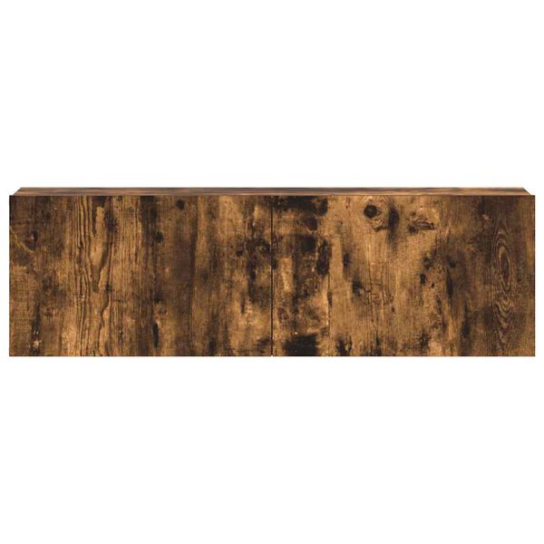 vidaXL Ensemble de meubles TV 3 pcs Ch&ecirc;ne fum&eacute; Bois d'ing&eacute;nierie