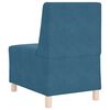 vidaXL Unit&eacute; de Sofa Modulaire Sans Accoudoirs 2 pcs Bleu