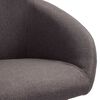 vidaXL Chaise pivotante de bureau Taupe Tissu
