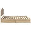 vidaXL Lit de Rangement Ch&ecirc;ne Sonoma 140 x 200 cm Bois d'ing&eacute;nierie