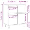 vidaXL Buffet Blanc 60x35x70 cm Bois d'ing&eacute;nierie