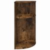 vidaXL Table d'appoint Ch&ecirc;ne fum&eacute; 29,6 x 29,6 x 60 cm