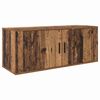 vidaXL Ensemble de meuble TV mural Montage mural 3 pcs Bois Ancien